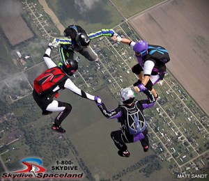 Women's Texas State Head-Up Skydiving Record, Oct. 2013. By Matt Sandt