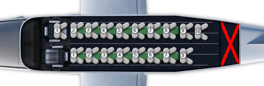 Spaceland Super Caravan seating