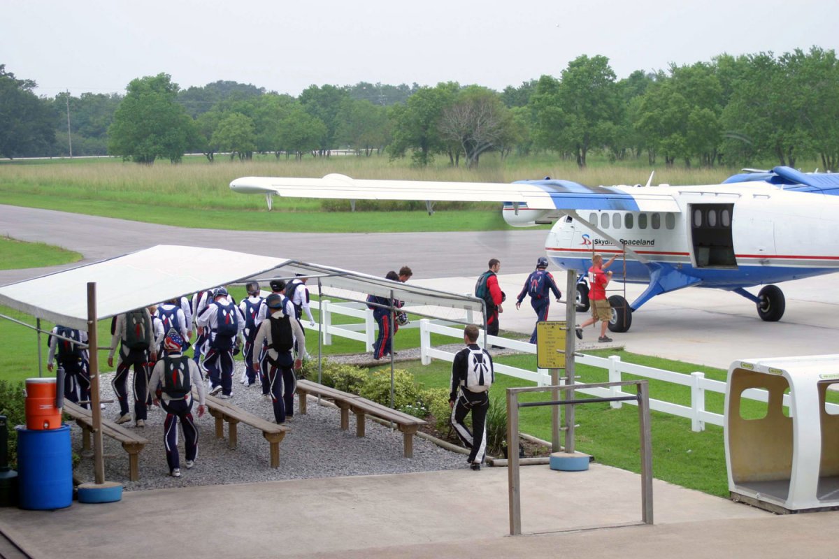 Aircraft boarding area
