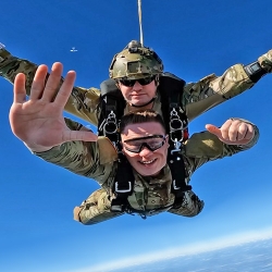 Military Tandem Skydive at Spaceland