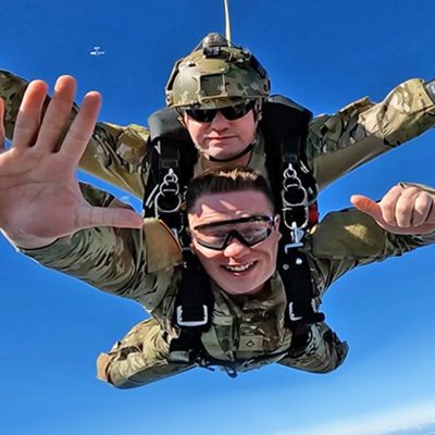 First Jump: Tandem Skydive for U.S. Military